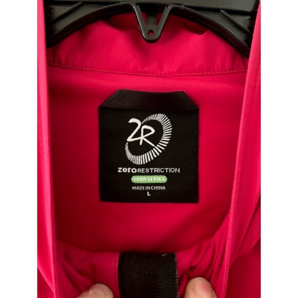 Zero Restriction Tour Series Quarter Zip Golf Jacket Windbreaker Mens Large - Picture 5 of 6